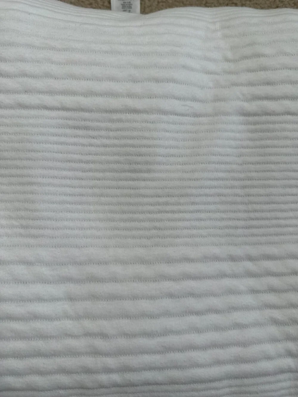 West Elm Cotton Cloud Jersey Duvet Cover White and Gray Jersey Twin